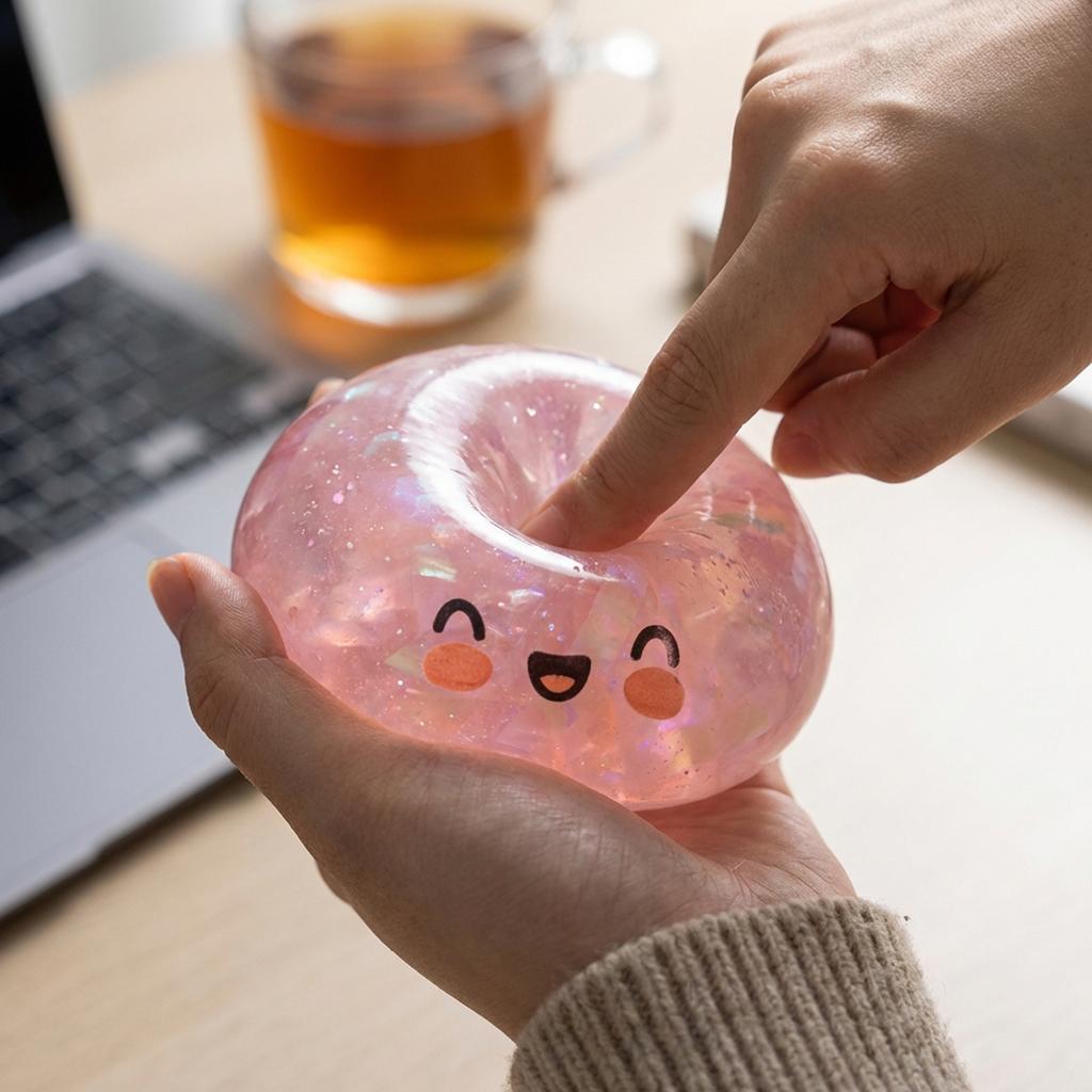 Fun Glitter Dumpling Glitter Dumpling Squishy Box Dumplings Squishy Anxiety Relief Fidget Soft Squeeze Decompression Dough