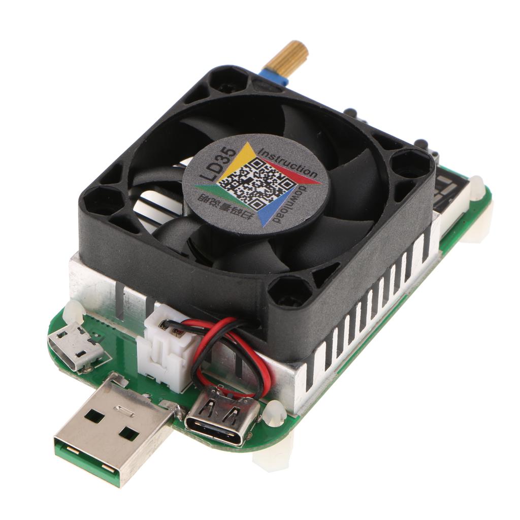 Testeur De Batterie USB / Résistance De Charge électronique 3.7-13V 15W Avec Ventilateur - Neuf