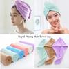 Microfiber Hair Towel Cap Rapid Drying Hair Towel Bath Wrap Hat Coral Velvet Dry Hair Cap Twist Dry Shower Bath Spa Head Cap