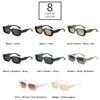  Retro Square Sunglasses Men Fashion Gradient Shades UV400 Women Trending Rivets Sun Glasses