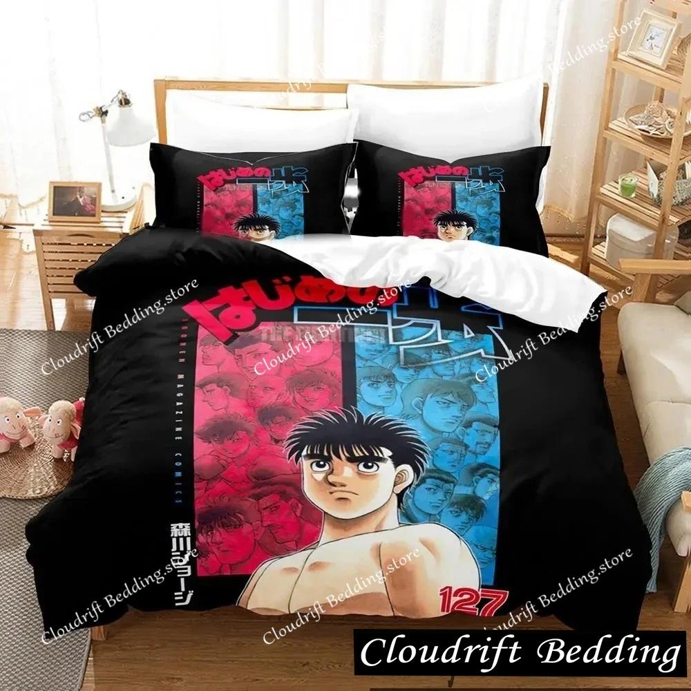 Kampfgeist Hajime No Ippo Anime Bettwäscheset Jungen Mädchen Einzelbett Queen Size King Size Bettbezug Kissenbezug Bett Jungen Erwachsene