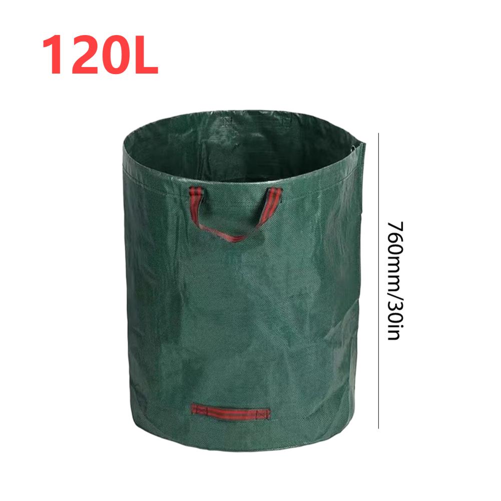 Garden Waste Bag 60L-500L Large Capacity Leaf Sack Light Trash Can Foldable Grass Container for Lawn Yard Pool Leaf Storage Bag