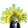 Popular Feathered Hairband Festival Costume Props Headband Samba Headdress Carnivals Party Celebration Props Headpiece