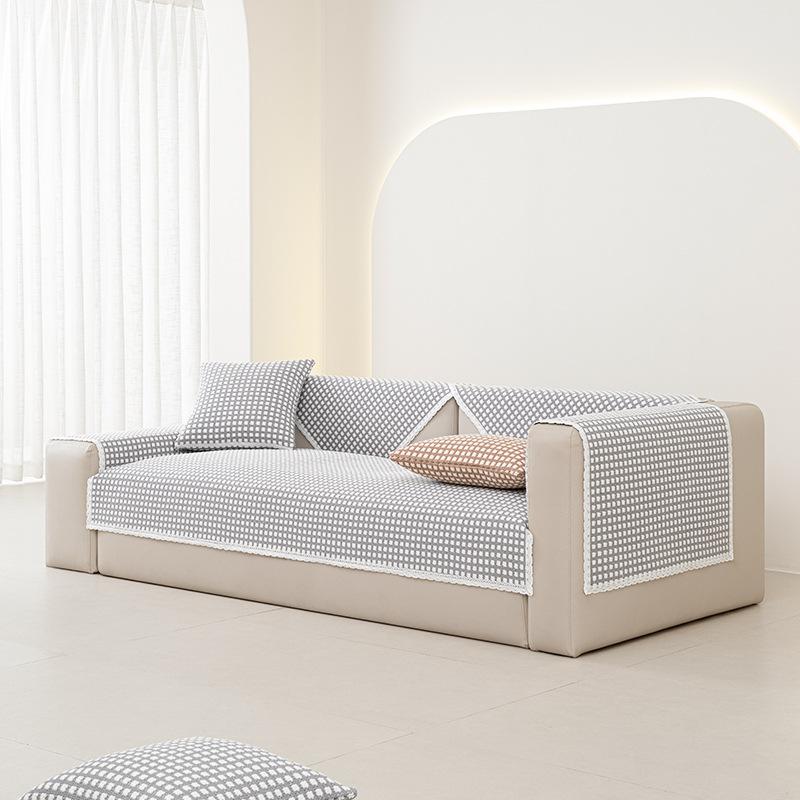 Japanese Style Cotton and Linen Sofa Cushion Universal Anti Slip Cushion for All Seasons Household Goods