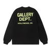 GALLERY DEPT Letter-Printed Trendy Brand Loose Crew Neck Long-Sleeve Sweatshirt Unisex High Street Thin Base Layer