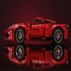 3380PCS Red Supercar Building Blocks Assembled Model Children's Car Assembled Toys Boys Birthday Gift Christmas Gift