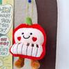 1/2 Pcs Cute Funny Apple Piano Plush Toy Stuffed Doll Keychain Pendant Backpack Decoration Bag Hang Ornament Couple Gift Keyring