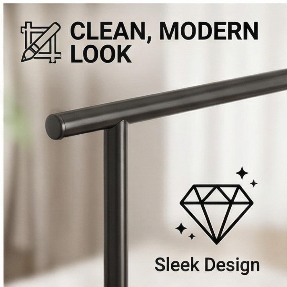 Simple Coat Rack, Movable Clothes Drying Rack, Freestanding Indoor Room Hanging Rack, Household Bedroom Clothes Storage Rack