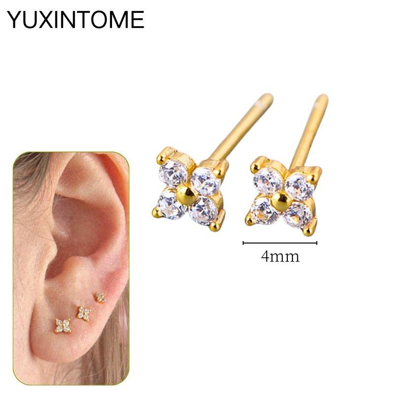 925 Silbernadel Exquisite Weiße Zirkon Steckerohrringe für Damen Geometrische Lange Kette Quaste Ohrringe Luxuriöser Schmuck