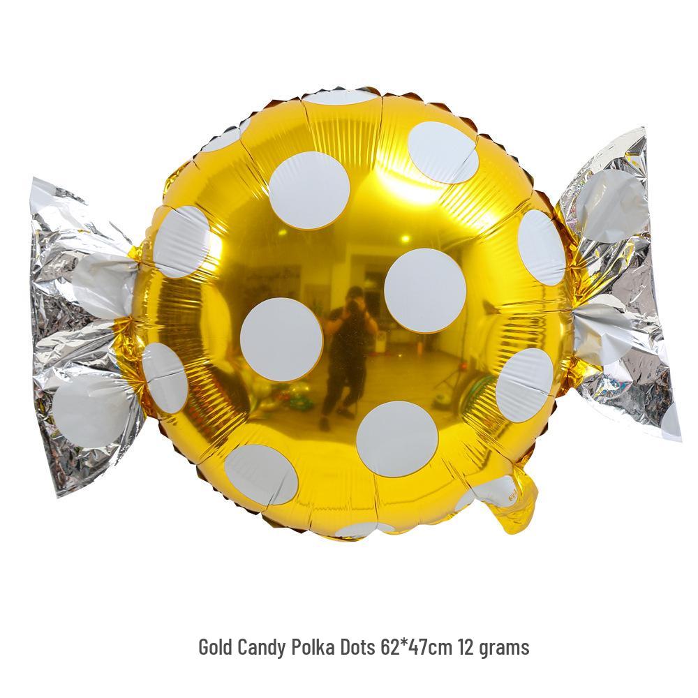 18" Aluminum Foil Pinwheel Candy Lollipop Balloon - Birthday & Christmas Party Decoration
