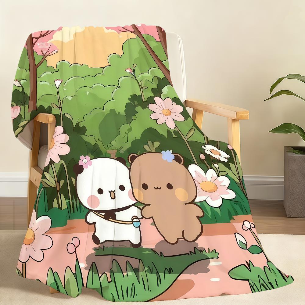 Cartoon D DUDU B BUBU Cute Blanket For Soft Throw Blanket for Picnic Bed Sofa Home Bedroom Cozy Warm Comfortable