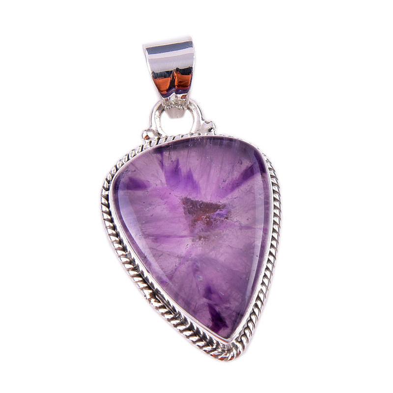 Natural Cacoxenite Gemstone 925 Solid Sterling Silver Jewelry Pendant 1.50" K8v56