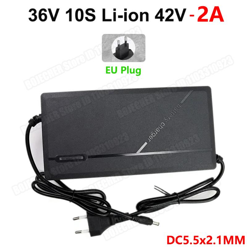 

36V 48V 60V 72V Charger 2A 5A 10S 13S 16S 20S Lithium-ion Battery Charger 42V 54.6V 67.2V 84V Intelligent Smart Charging EU Plug