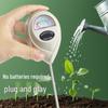 White Round Head Soil Moisture Meter - One-in-One Garden Soil Tester