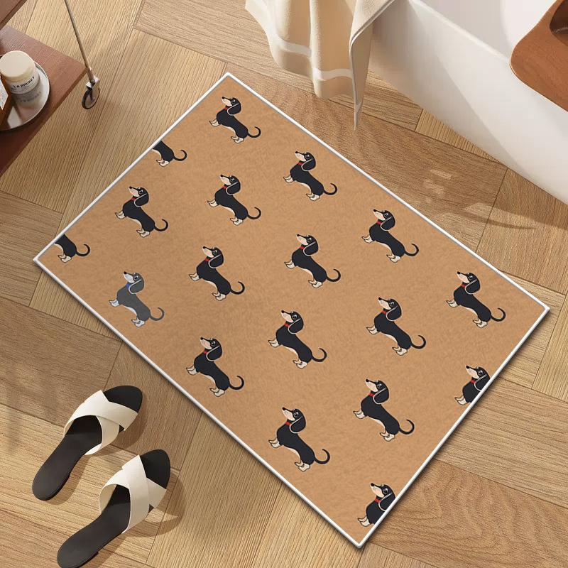 Household Toilet Floor Mat Bathroom Absorbent and Dirty Mat Bedroom Toilet Door Mat Entry Mat Carpet