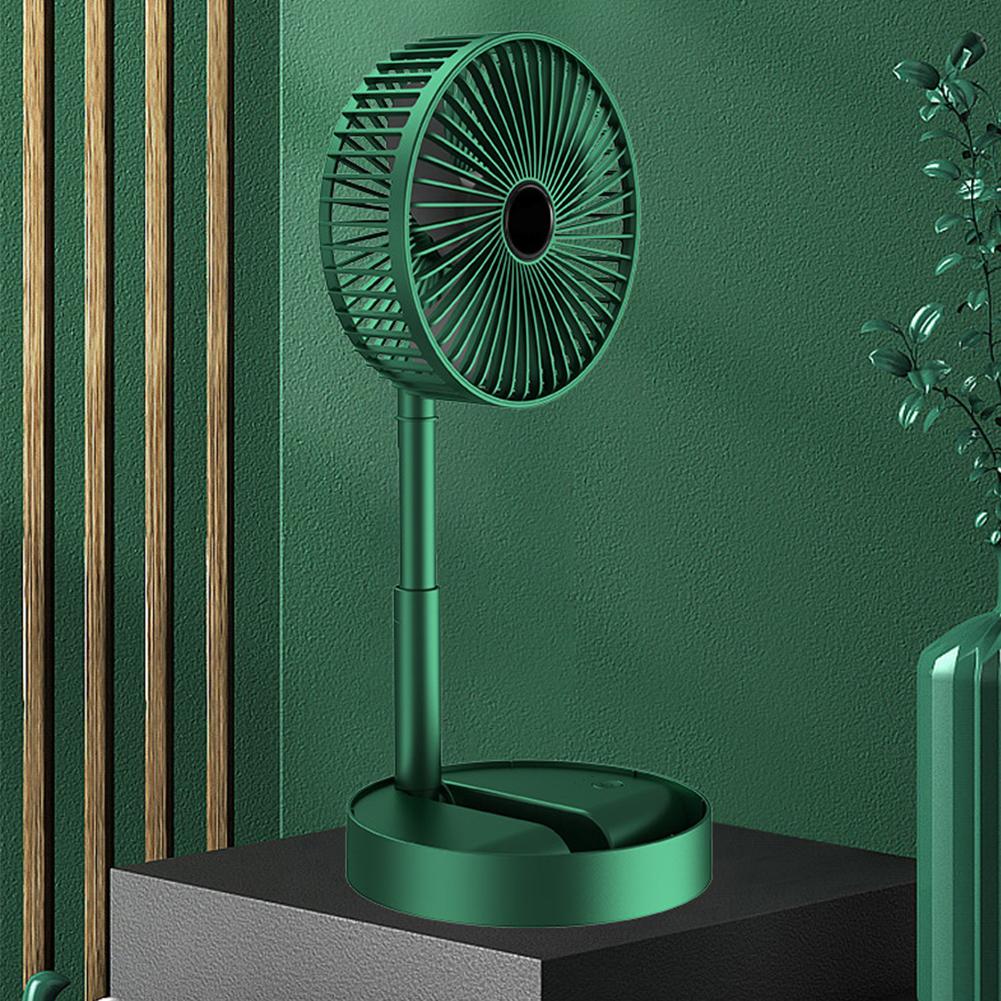 Mute Electric Fan Foldable  Cooling Fan USB Rechargeable 3 Speed Summer 2000mah Low Noise for Dormitory Office