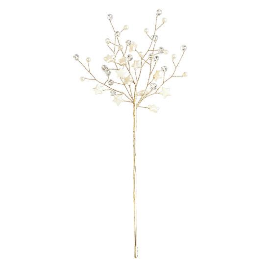 Winter-Themenparty-Dekoration Künstliche Kristall-Weihnachtsbaum-Stecker mit biegsamem Draht, Acryl-Perlen-Spray Bastelbedarf für Ornamente Feiertage