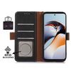 RFID Blocking Phone Case for OnePlus Nord 3 5G/Ace 2V,Genuine Cow Leather Stand Wallet Cover