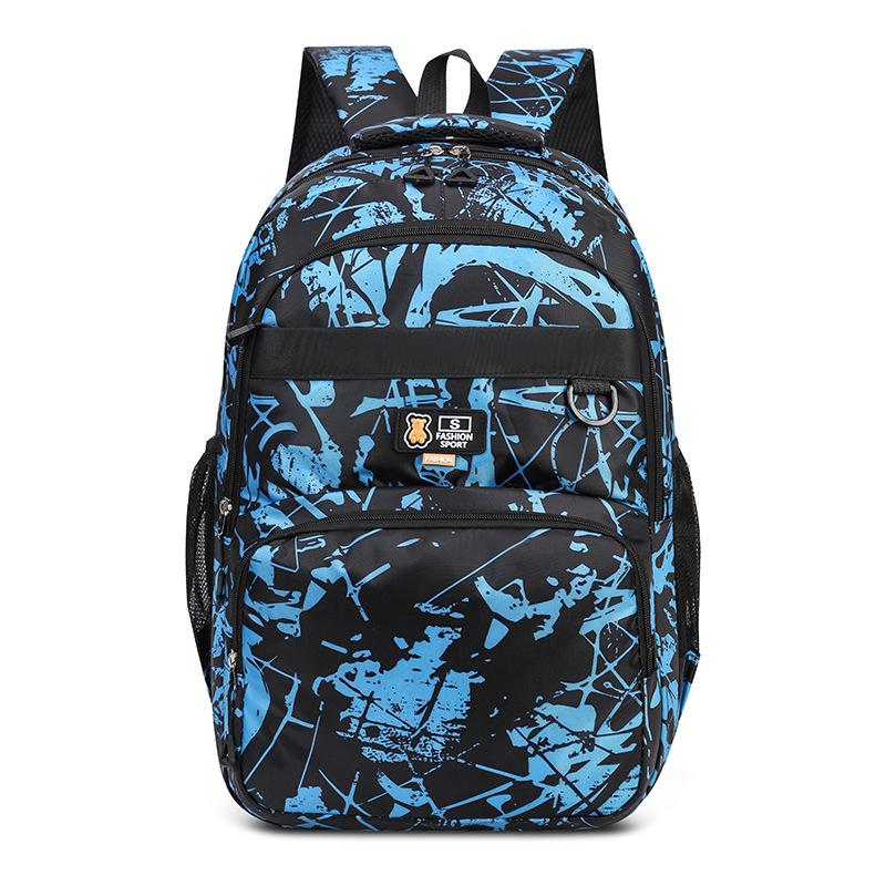 Camouflage boys' backpacks, trendy boys, middle and large children, outdoor travel, children's backpacks, junior school bags