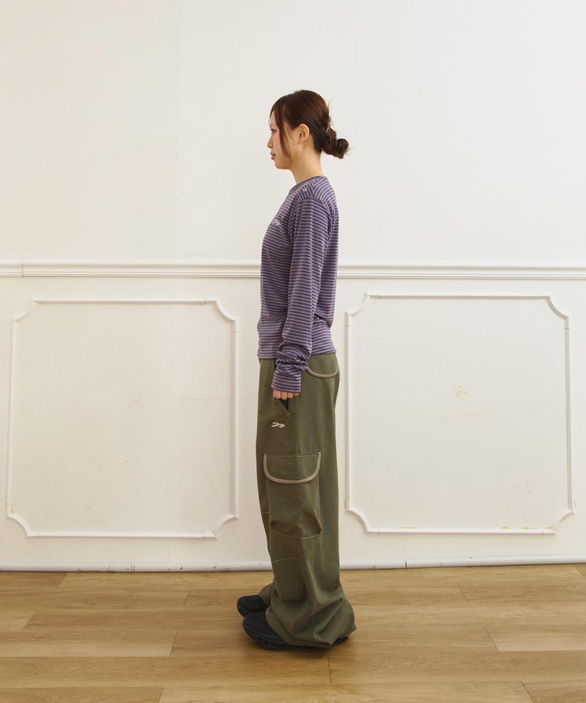Tansanmageunesyum Juyoung X Tansan Wide Ringer Cargo Pants (Khaki)