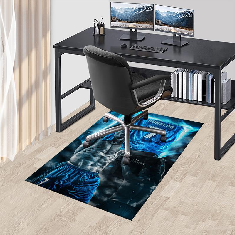 Ronaldo'S Iconic Jersey Carpet For Playroom Bedroom Living Room Sofa Home Decorkids Game Area Rug Nonslip Floor Mat