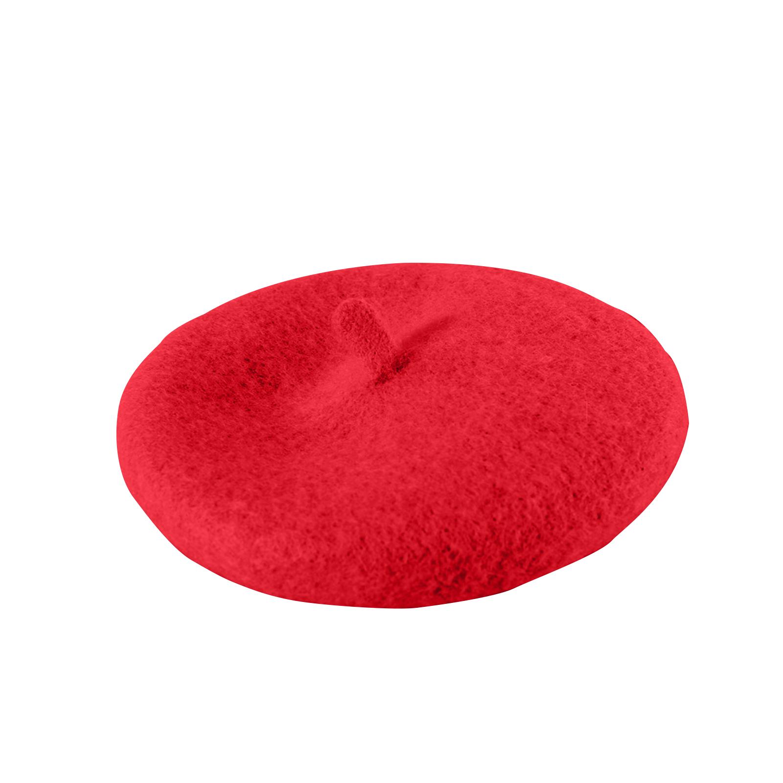 

Personalized Custom Embroidered Name Wool Pet Beret Suitable For Cats And Dogs One Size красный