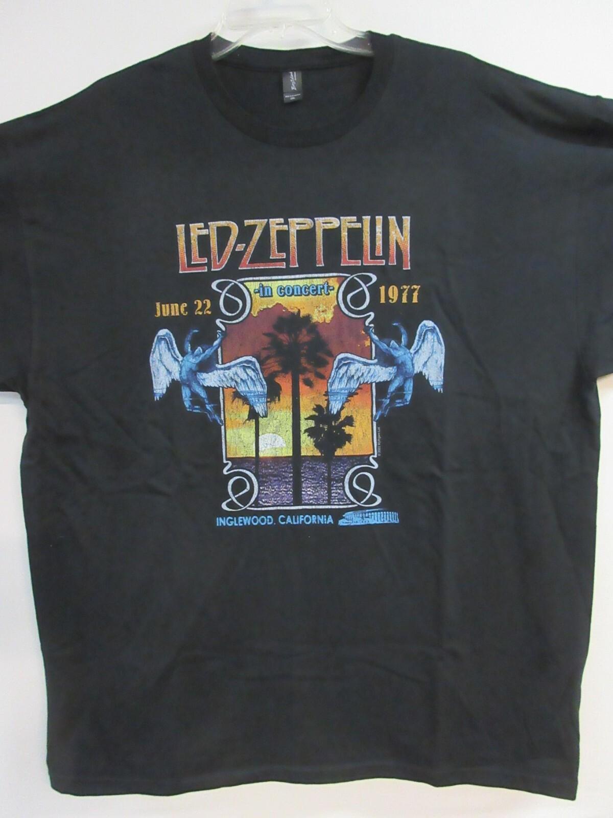 LED ZEPPELIN OFFICIAL MERCH INGLEWOOD PALM TREES BAND MUSIC T- 2XL / XXL Unisex T-Shirt M