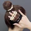 Versatile Black Elastic Hair Tie with Durable Leather Case