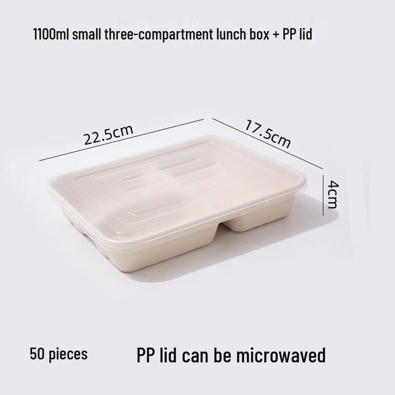 

Jiemengzhe Disposable 3-Compartment Food Container