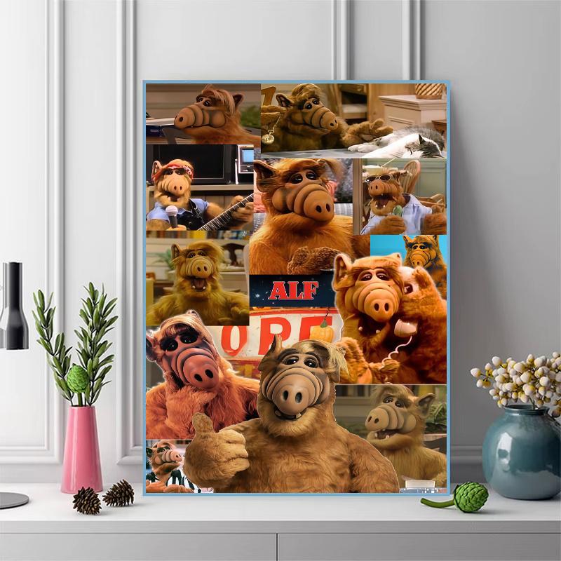 Alf Character Logo 100% Round Full Drill 5D DIY Diamond Painting Embroidery Cross Stitch Rhinestone Decor