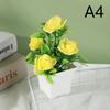 Simulated Potted Plant Vibrant Artificial Rose Bonsai Fake Plant Home Decor Realistic Simulated Flowers For Room Ornament
