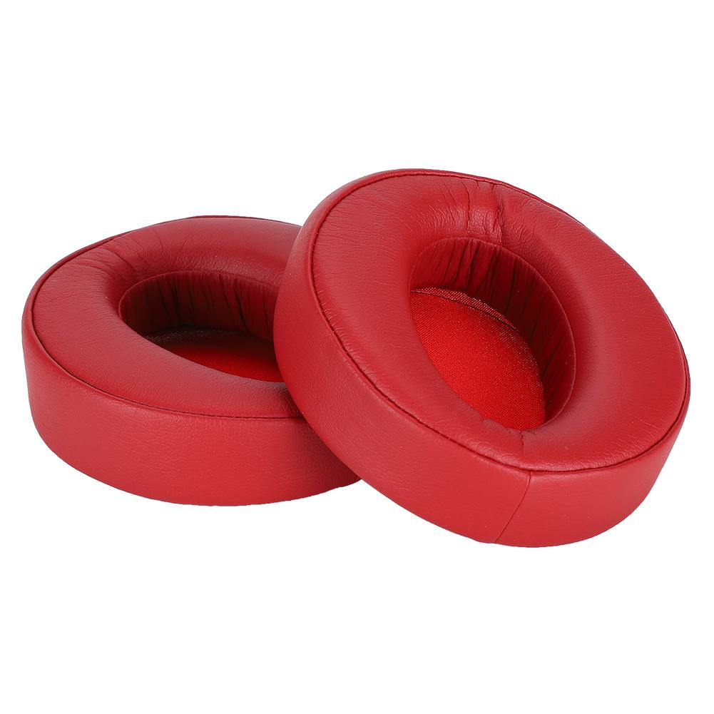 2PCS Earphone Headphone Ear Pad Cover Cushion Replacement for Sony MDR XB950BT (Red)