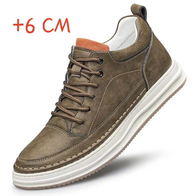 

Роскошные мужские повседневные туфли из натуральной кожи, новые итальянские кроссовки на шнуровке, модные удобные спортивные теннисные туфли для отдыха на природе, деловая обувь 44 хаки