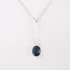 London Blue Topaz Edelstein 925 Sterlingsilber Schmuck Handgefertigter Anhänger 1,79" PP-60-15