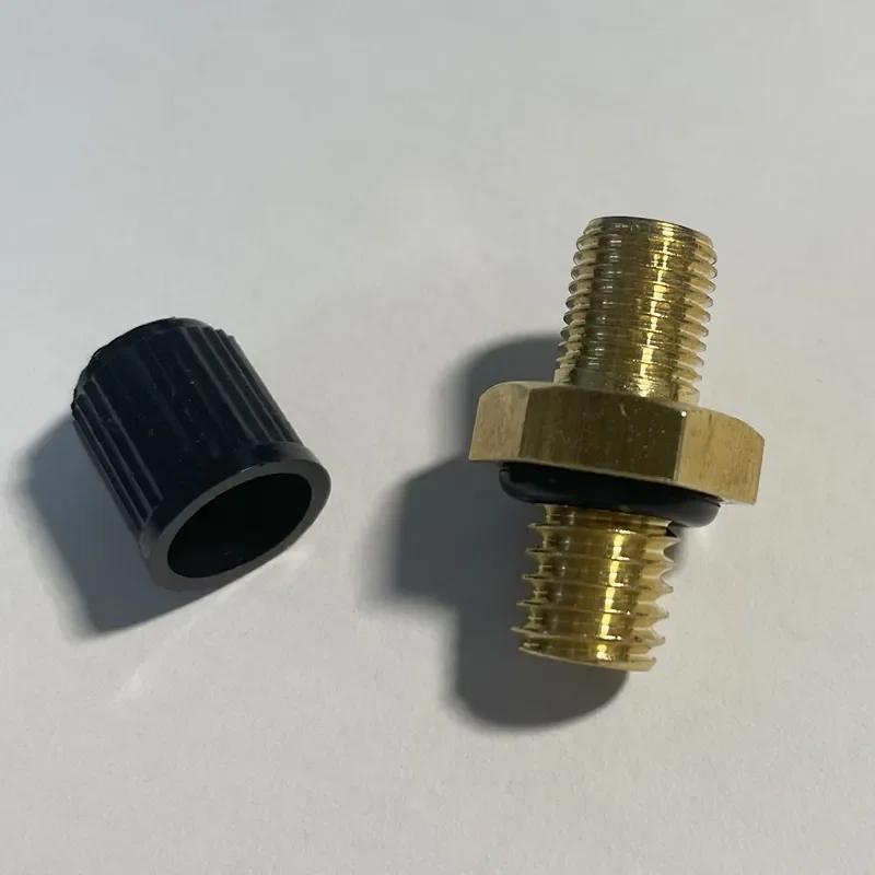 Material Cupru Filet Masculin 8mm Adaptor Capac Supapă Aer pentru Rezervor Apă Rezervă 21L, Adaptor Pompa Aer M8 pentru Bidon Apă Umflare Aer