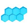 Hexagon Earring Silicone Mold Glossy Earring Pendant Jewelry Resin Mold Keychain Pendant Epoxy Casting Mold  Tool