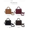 Handbag Women Milled fabric Detachable Shoulder Strap Daily Commute