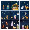Christmas Window Stickers Window Decoration Festive Atmosphere Layout Stickers Stickers