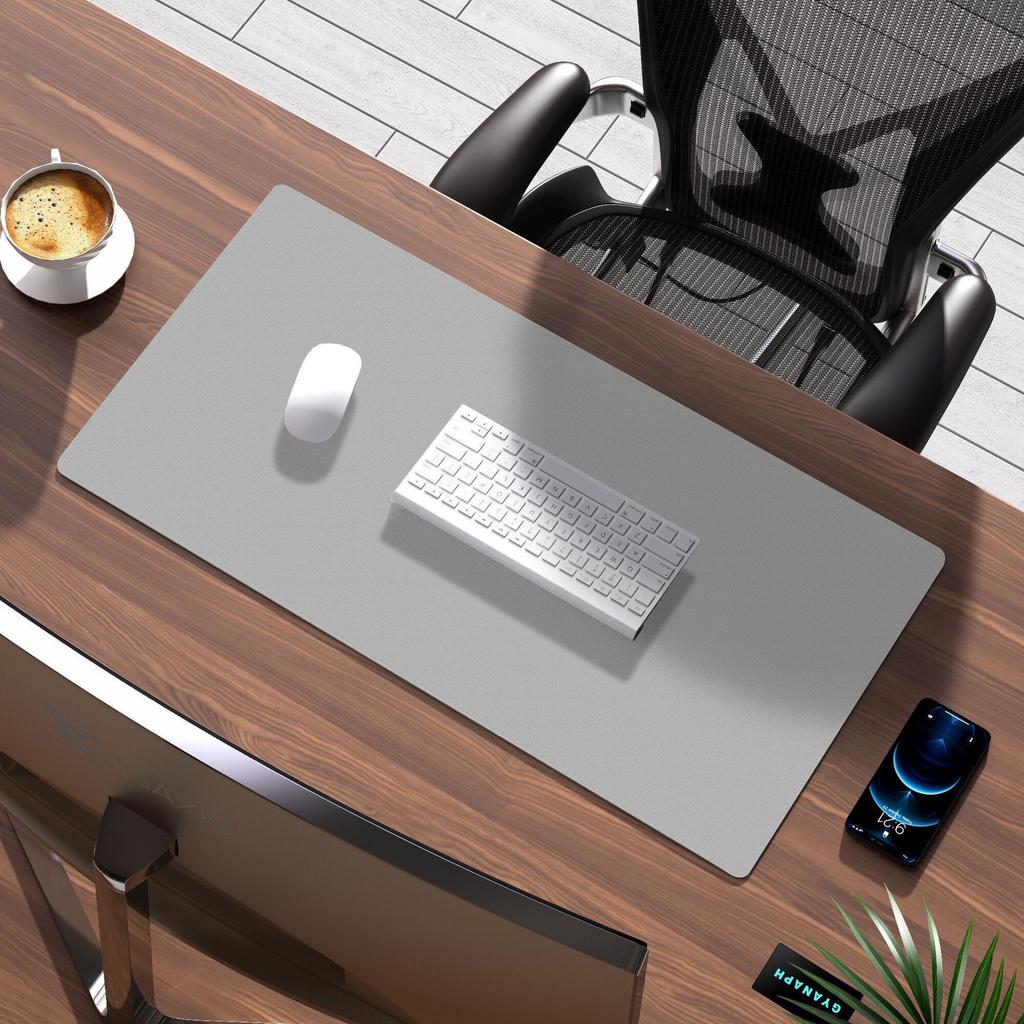 Extra Große beidseitige Leder-Schreibtischmatte und Mauspadd