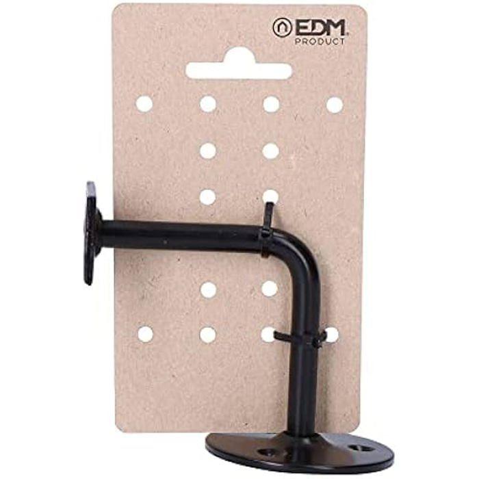 Podpěra růžové tyče - EDM - Rampa Roseta - Černá barva - Ideální pro interiérovou dekoraci