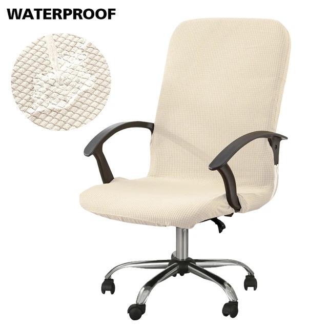 Waterproof Elastic Chair Covers Anti-dirty Rotating Stretch Office Computer Desk Seat Chair Cover Removable Slipcovers