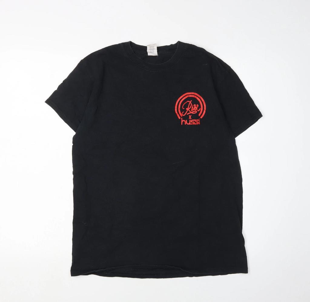 Gildan Men's Skull Graphic Black T-Shirt Size M
