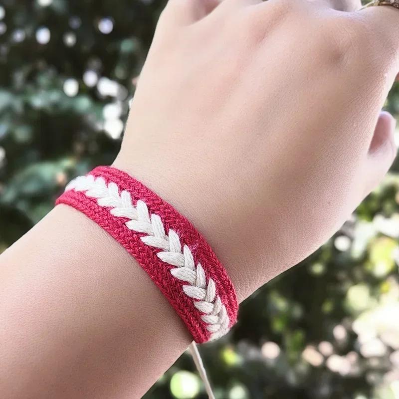 Bohemia Weave Rope Friendship Bracelets For Woman Men Cotton Handmade Charm Bracelet & Bangles Ethnic Jewelry Gifts
