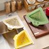 Suction Cup Press Sink Drainer Basket Automatic Dumping Strainer Basket Hanging Faucet Sponge Storage Rack
