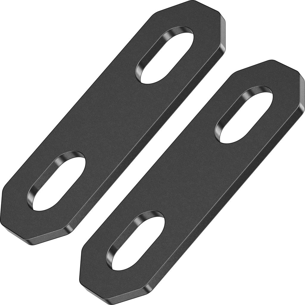 Kaedear Motorcycle Universal Stainless 2mm Universal Set of Custom Brackets x 2 x 25 x Brackets, Steel, Thick, Fit, 2, (KDR-YX-S7-2M10) (M10 Holes/70