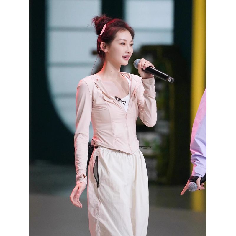 

Miaomiao Та же одежда для защиты от солнца для женщин Ледяной шелк Приталенный крой 2025 Новое поступление Короткий летний кардиган Защита от УФ-лучей Розовая верхняя одежда Pink XXL Suggested 65.00 kg-72.50 kg