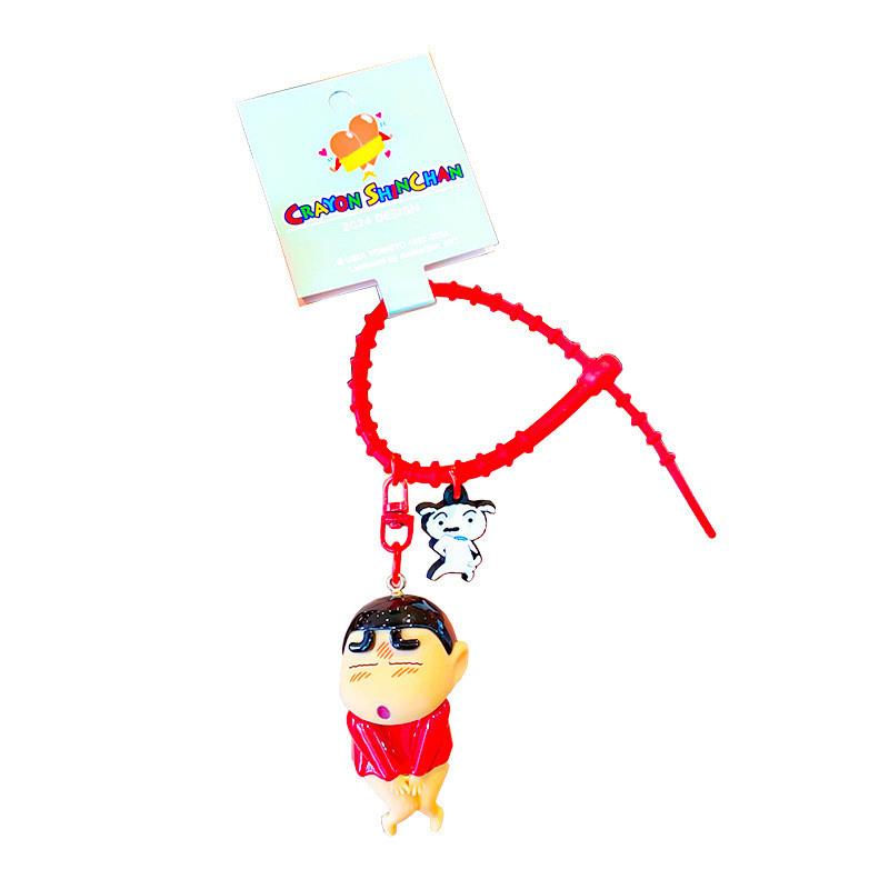 Adorable Pvc Cartoon Crayon Shin-chan Keychain For Kids Birthday Gifts