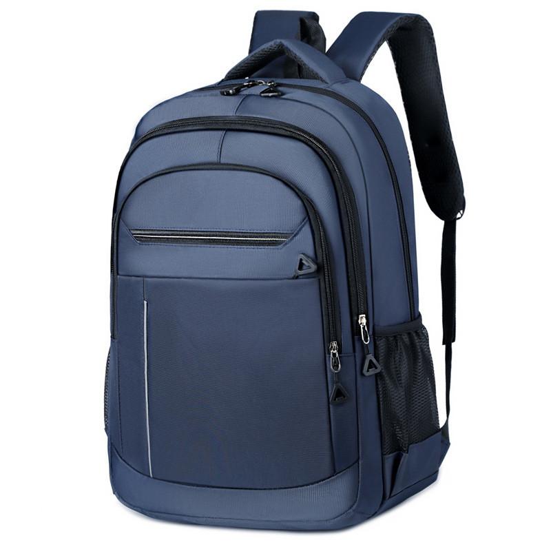 Simple Solid Style Color Backpack Student Outdoor Large Schoolbag Capacity