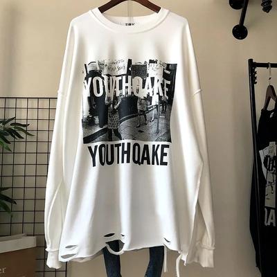 Sweatshirt for Women Oversize Thickened Loose Round Neck Casual Pullover Long Sleeve Winter Sweatshirt Top