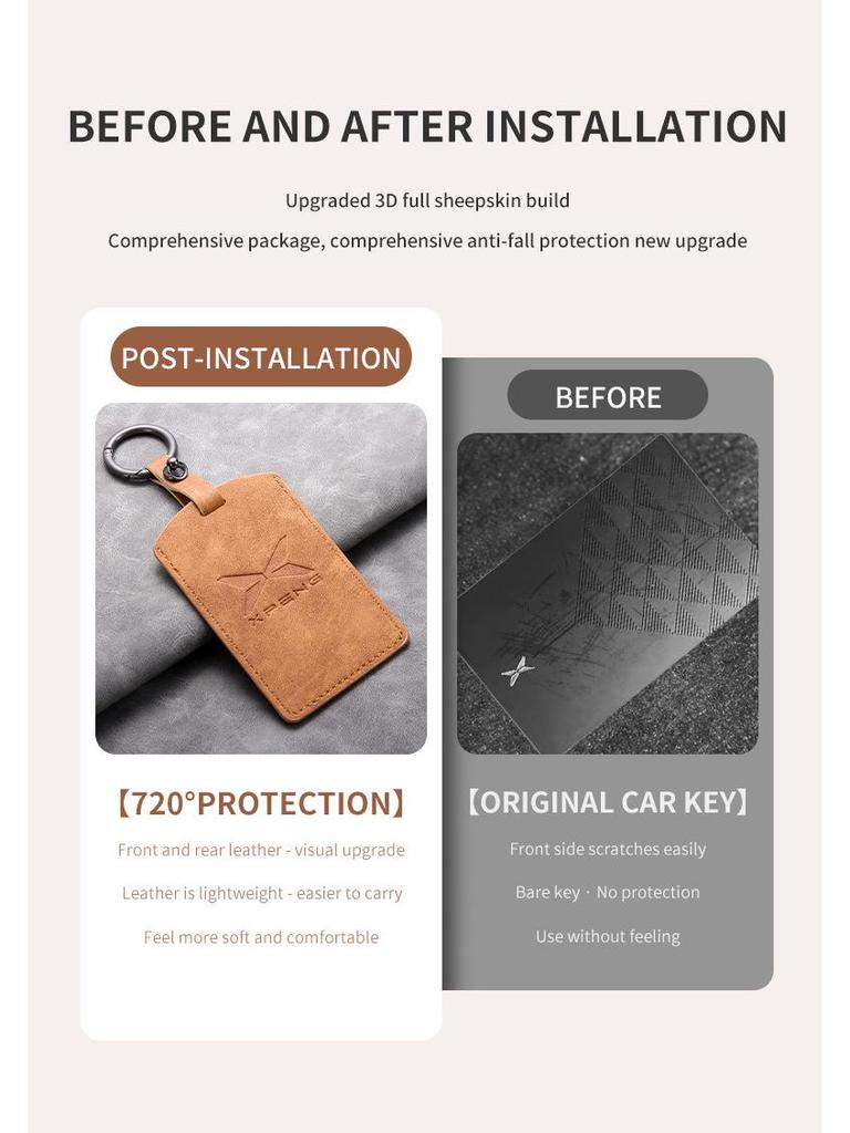 Autoschlüsselabdeckungen für Xiaopeng: P7, P7+, G6, G9, G3, G3i, P5